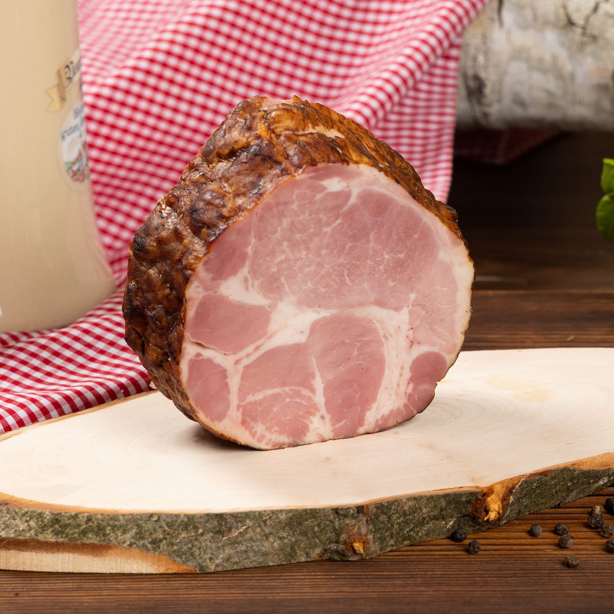 WURSTBARON® Schinken Wurst Geschenkbox aus Holz mit Serrano, Wacholderbauch, Bauerngeräuchertes, Schwarzrauch, Hüttenspeck & Taschenmesser - 2,88 kg