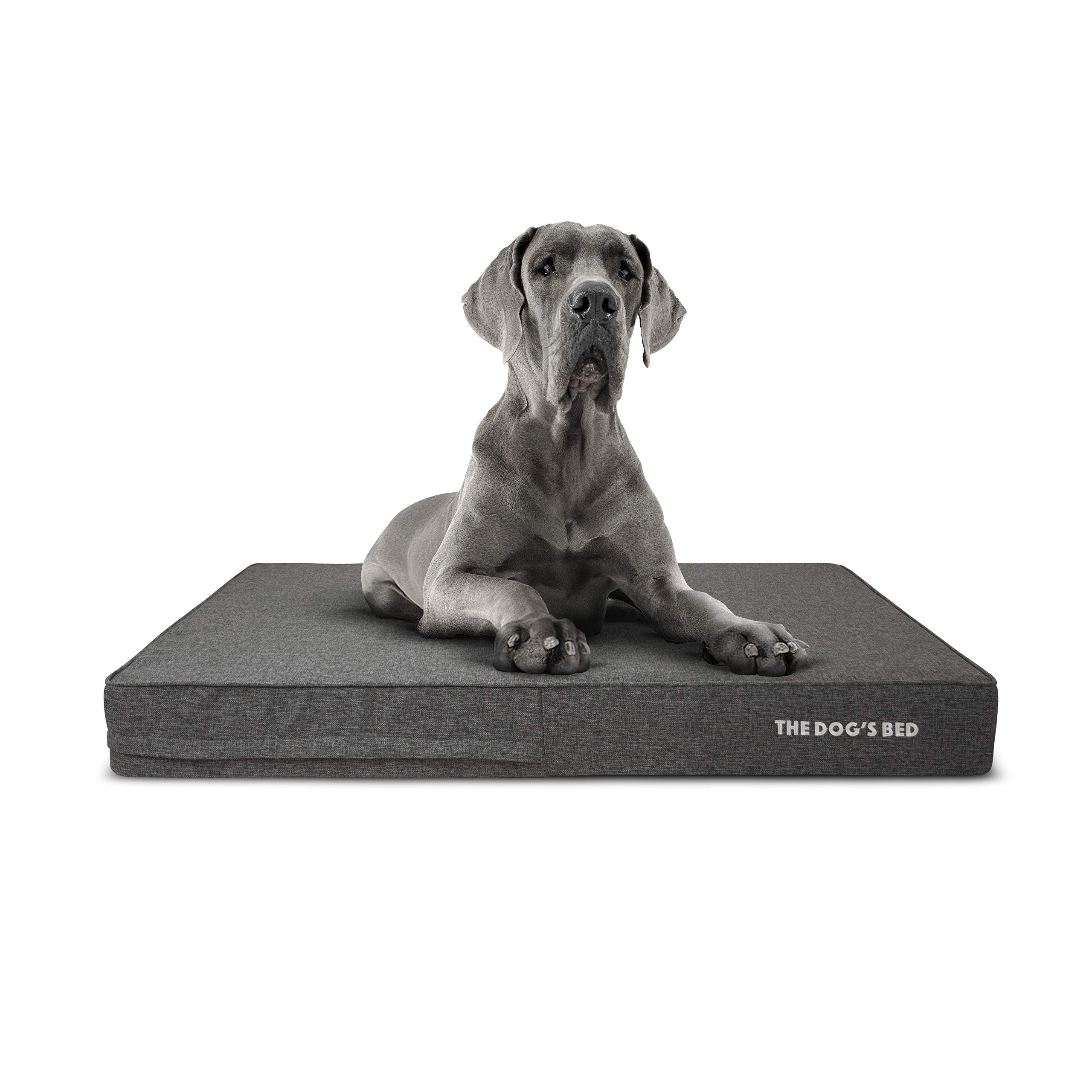 The Dog’s Bed Orthopaedic Memory Foam Dog Bed for XL Dogs, Waterproof Washable Cover, Anti-Slip Base, Calming Surface – CertiPUR-Certified Foam, Grey Plush, 15cm Thick — view 29