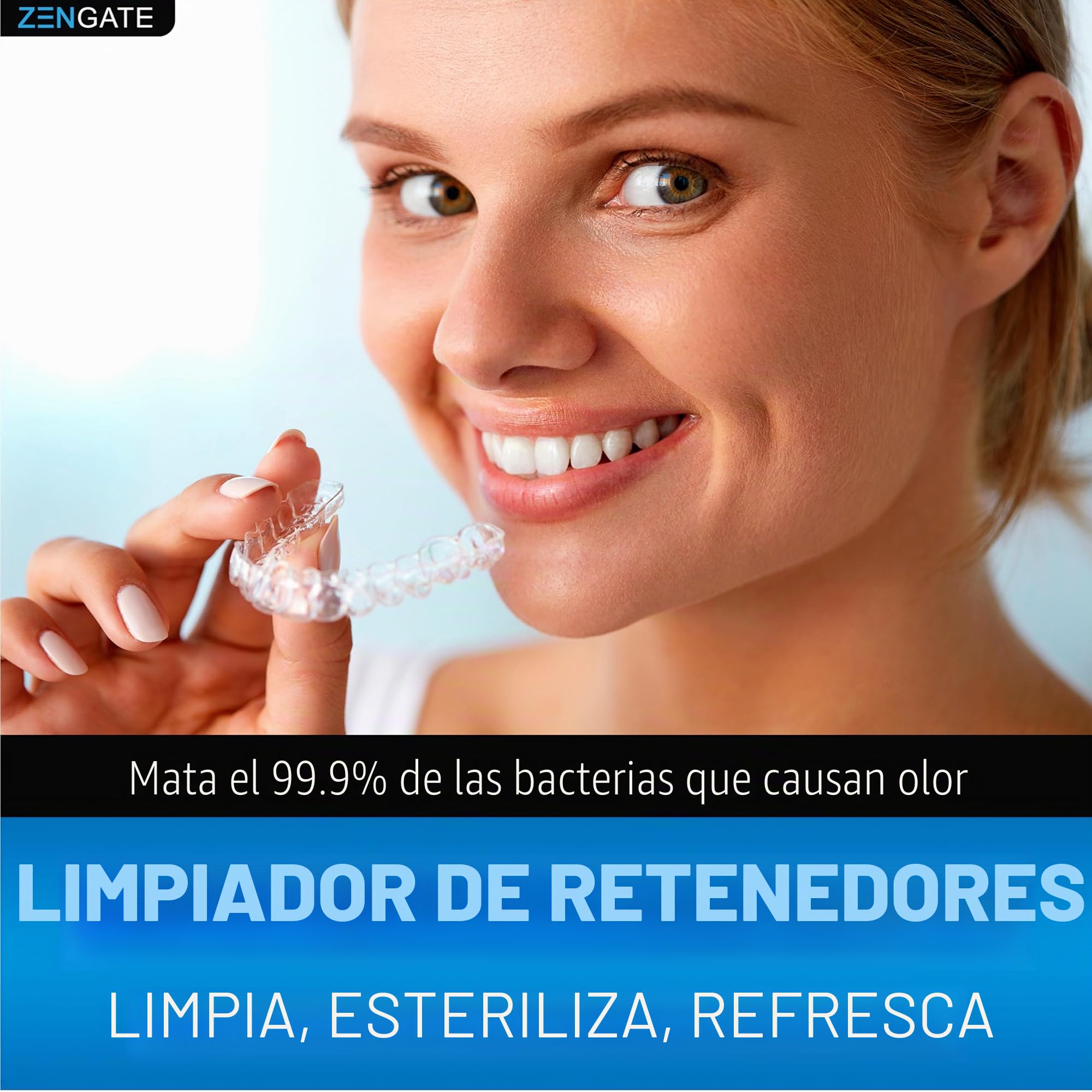 Retainer & Denture Cleaner Tablets - 4 Months Supply (120 pcs) - 3 Min Cleaning of Retainers & Aligner - Dental Cleaners for Odor & Plaque - Fresh & Bright Teeth, Mouth & Night Guard - USA Formulated