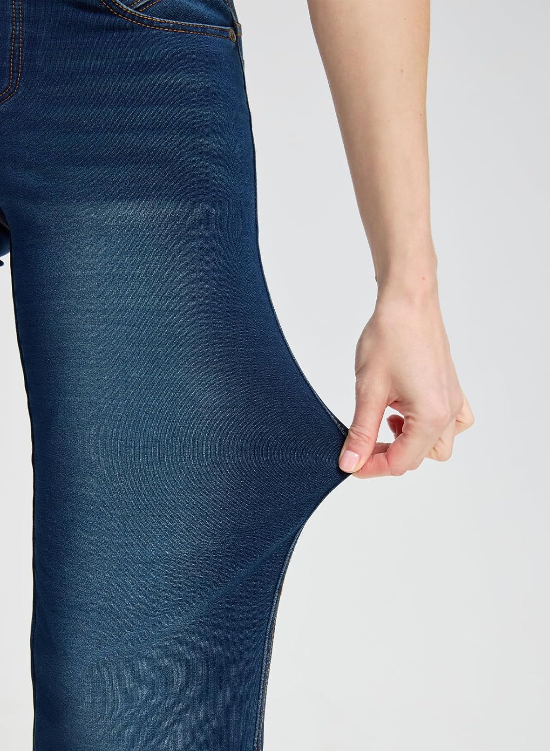 Women's High Waisted Straight Leg Jeans Tummy Control Stretchy Denim Pants, Soft Comfortable Fit Casual Work Office Wear - Image 8