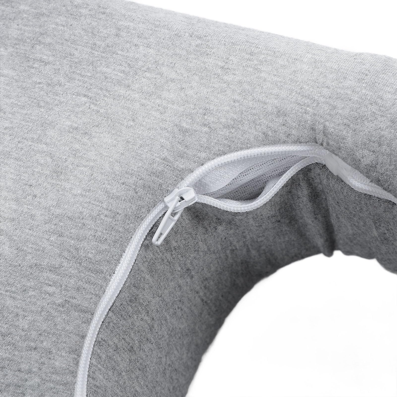 Cuscino Auricolare a Doppio Foro per Chi Dorme Sul Fianco con Memory Foam Ad Alta densità e Design Adatto Alle Orecchie per un Sonno Confortevole, 1 unità
