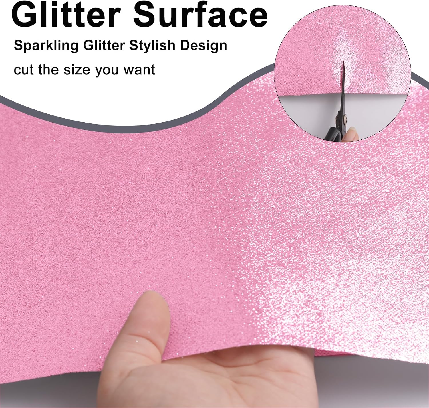 Glitter Carpet Runner for Party - Non-Woven Fabric Runner Rug with Adhesive Tape, Hollywood Carpet for Event, Aisle Runner for Wedding Ceremony(Pink,75cmx9m)