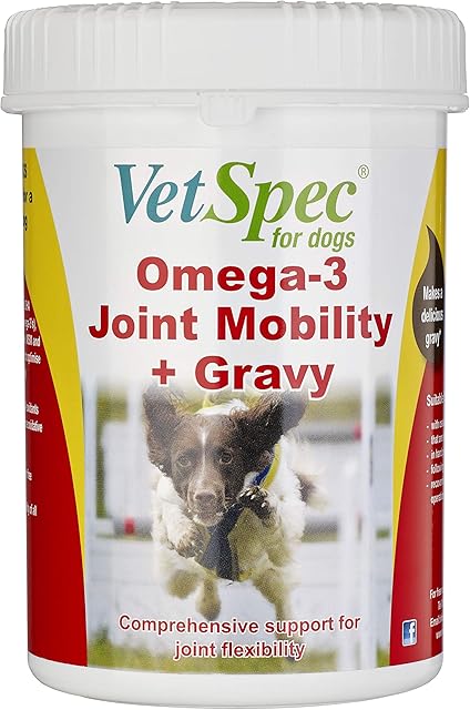 VetSpec Omega-3 Dog Health Mobility Well-Being Nutrition Joint Flexibile Support
