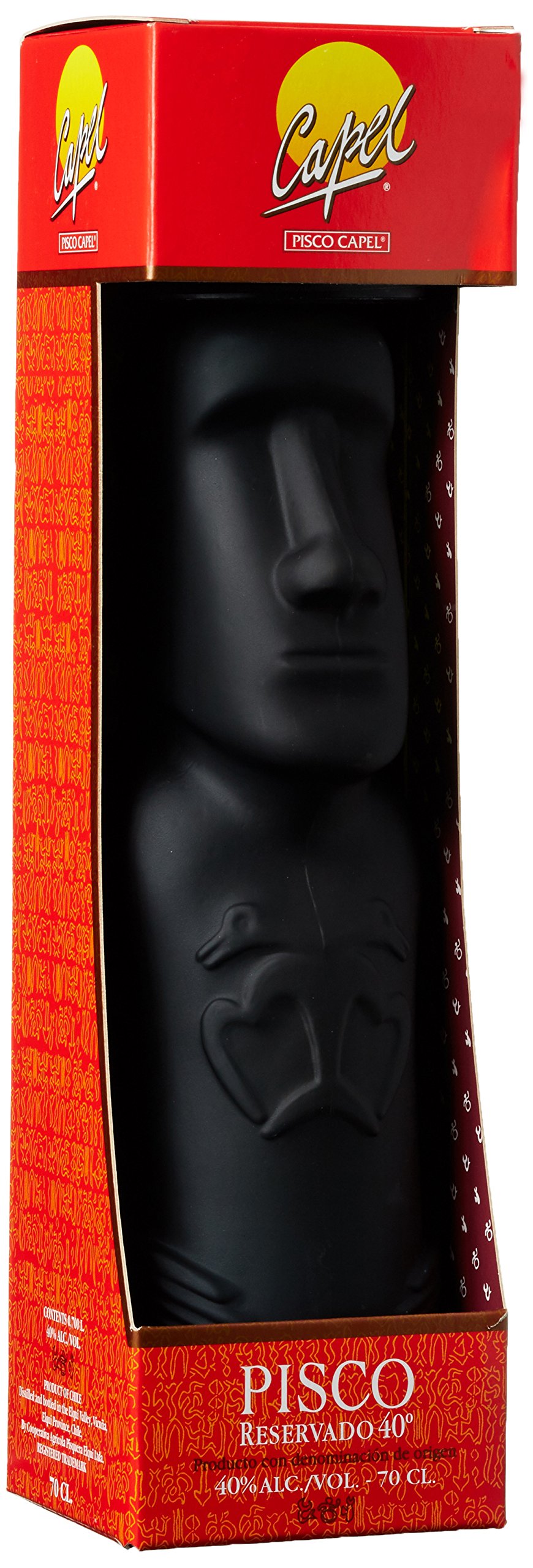 Pisco Capel Moai Statue mit Geschenkverpackung (1 x 0.7 l)