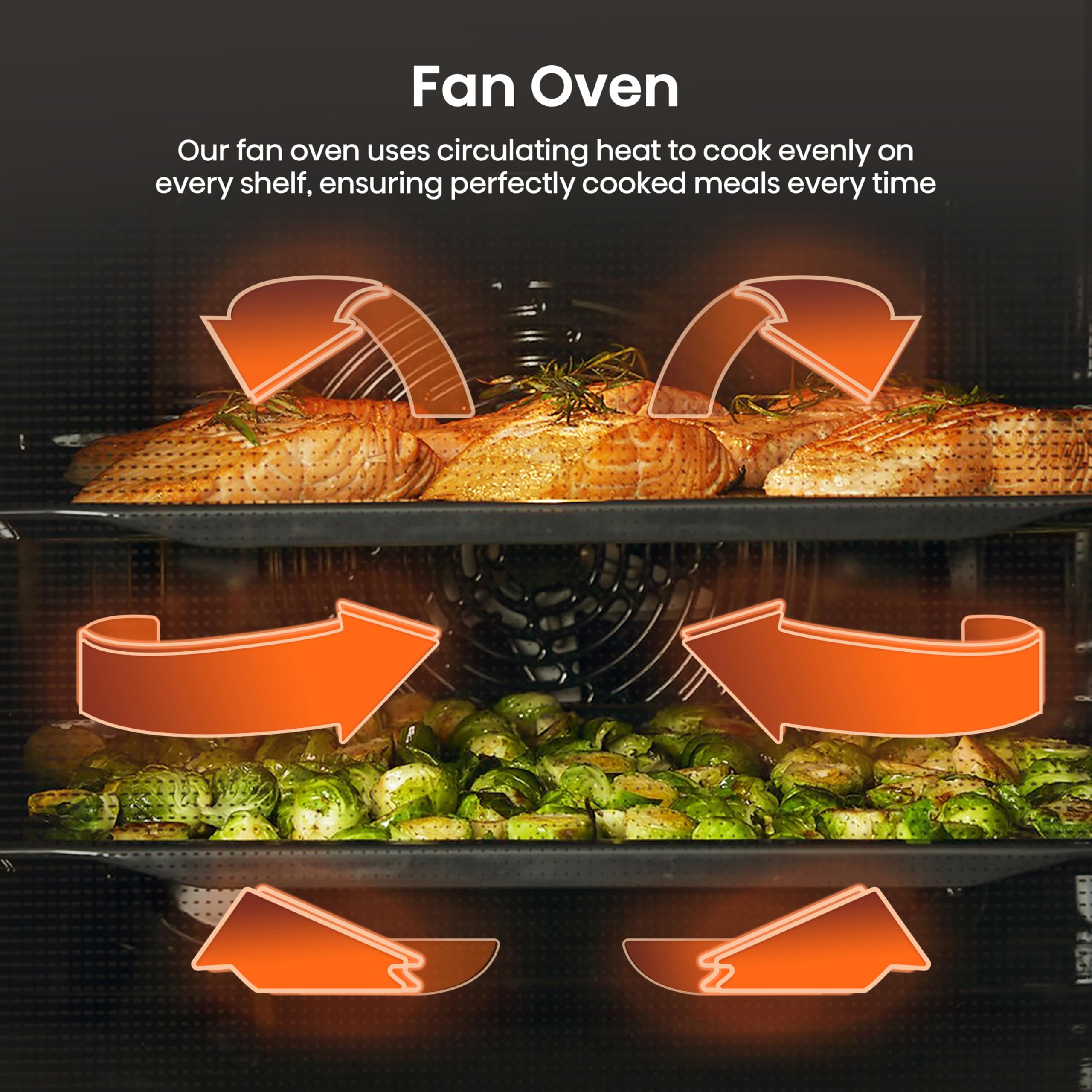 Hisense BI622AXPGUK - Built-in 77L Electric Single Oven - Stainless Steel with Even Bake, 300°C Pizza Mode, Frozen Food Mode, Steam Clean - A Rated, Extra Large — view 14