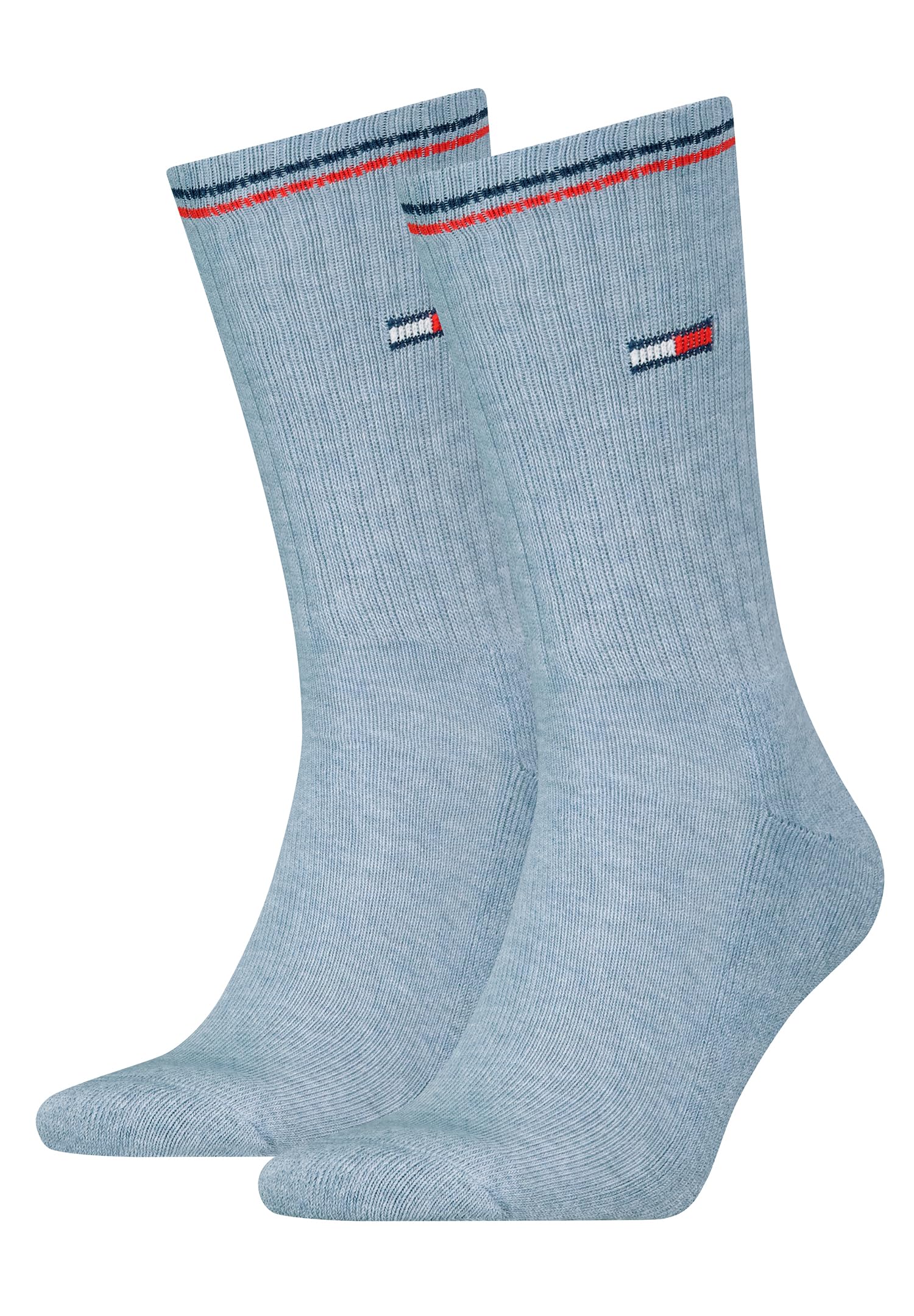 Tommy Hilfiger Unisex Crew Socks, Blue, 9-11 UK
