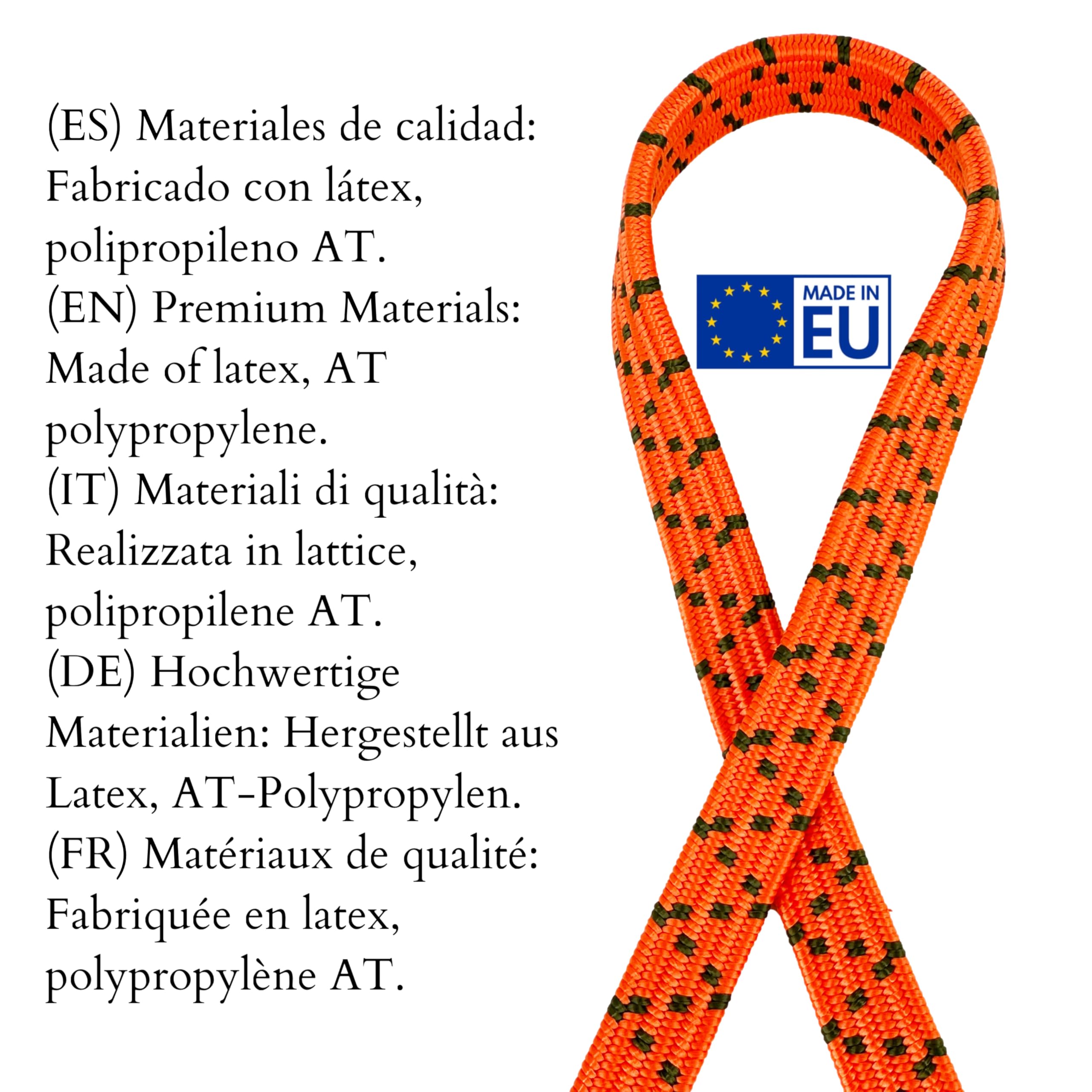 Elastic Bungee Cord with Steel Hooks, 100cm, 120% Stretch, Ideal for Travel Moving, Camping, Storage. Orange - Image 2