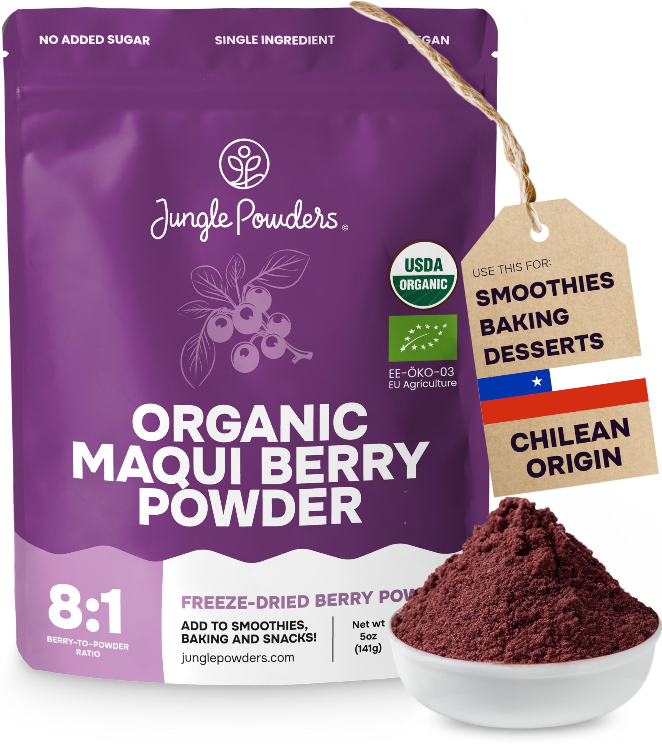 Jungle Powders Maqui Berry Powder Organic