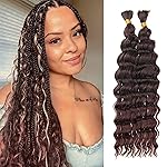 Curly Crochet Hair GoGo Curl Crochet hair for Women Deep Wave Braiding hair,Synthetic Bohemian Crochet Braid Water Wave Crochet hair Extensions (1B/33, 14inch)