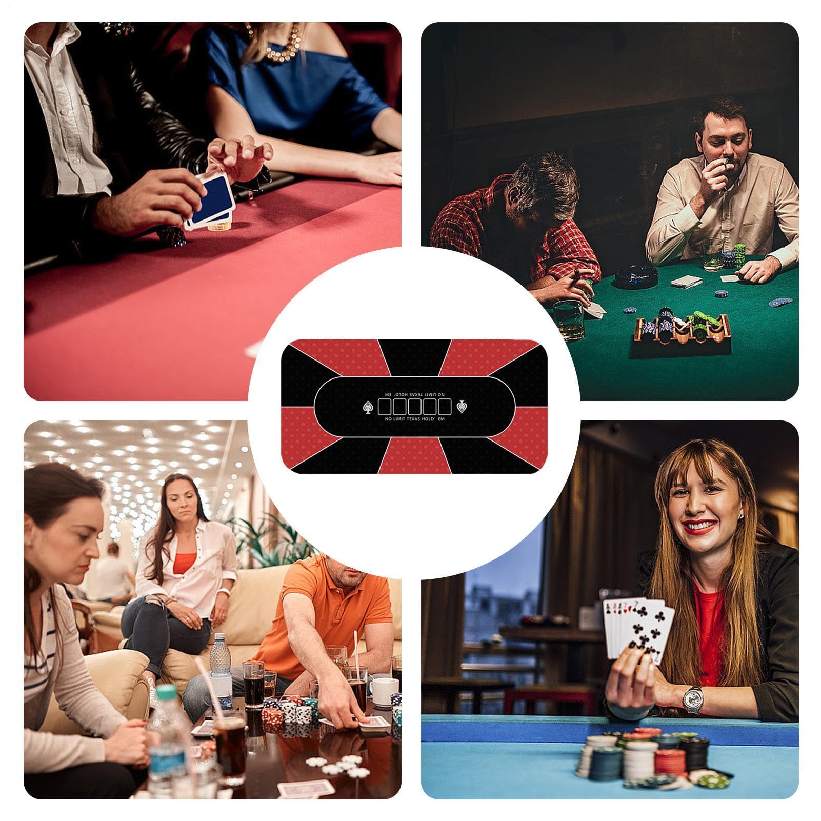 Obrus do pokera, obrus do kasyna,Mata pokera Holdem 120x60cm - Pokrowce na