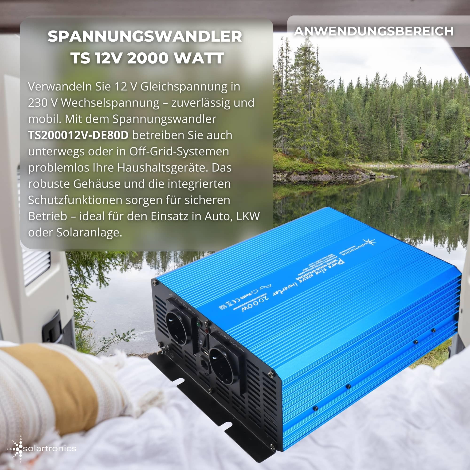 Newell Voltage Converter With Modified Sine Wave – 12 V / 230 V, 2000 - View #11