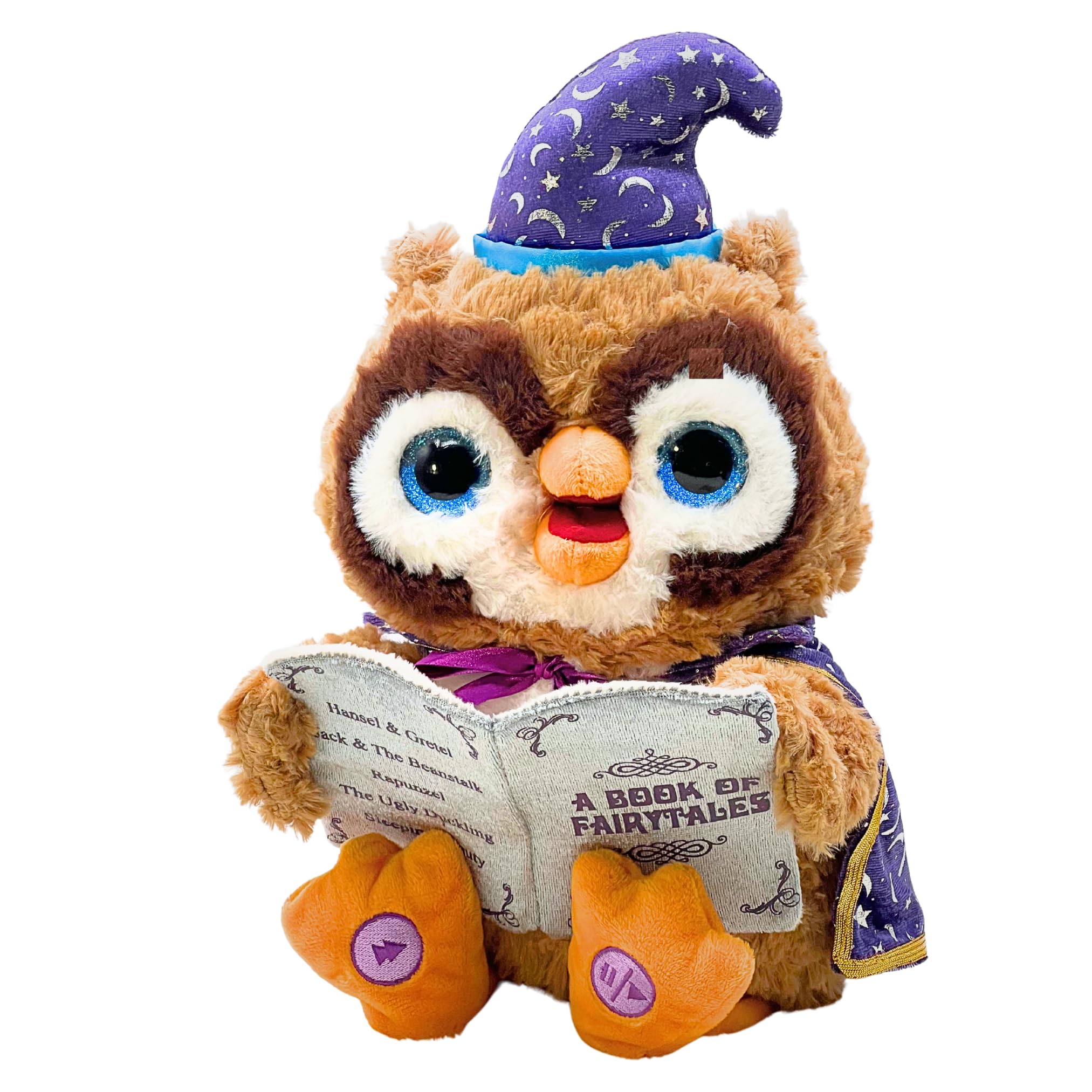 Amazon.com: Cuddle Barn Octavius Animated Plush Owl Talks, Tells 5