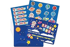 BeYumi Space Valentines Day Cards for Kids Thank You Cards