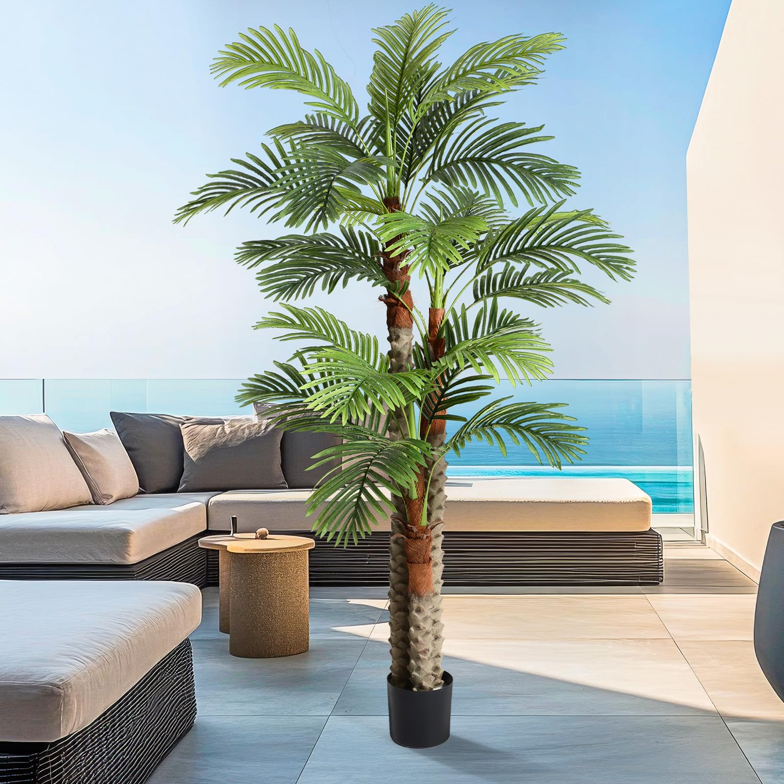 Giegxin 7ft Artificial Triple Phoenix Palm