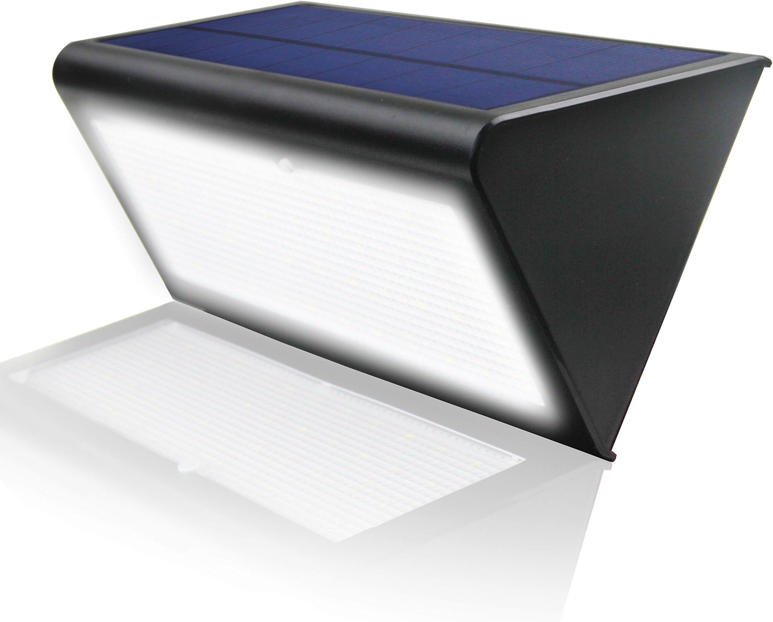 Radar Motion Sensor Light Outdoor LED Solar Wall Lights 48 LEDs 800LM Waterproof Exterior Security Lamp, 33ft Sensing Distance, 360° Motion Detection, 4 Modes for Garage Walkway Front Door Lighting