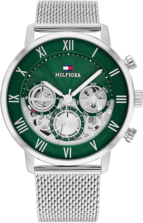 Tommy Hilfiger Reloj Analógico de Cuarzo Multifunción para Hombre con Correa de Acero Inoxidable oferta Amazon