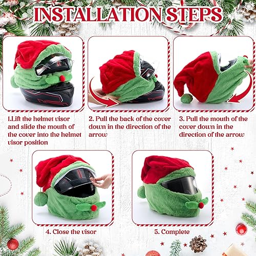 Miniatura 4 de Funda extragrande para casco de motocicleta de Halloween, decoración de sombrero de calabaza iluminada, 18.78 x 15.75 pulgadas, funda de casco