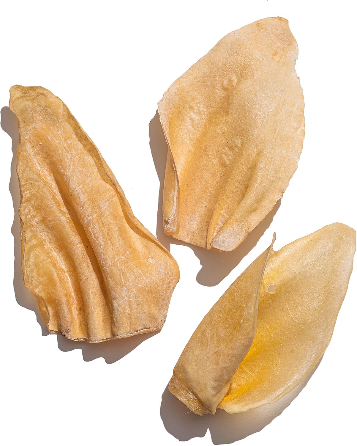 Jack&Pup Cow Ears for Dogs (15 Pack) - White Whole Cow Ears, All Natural Single Ingredient, High Protein, Pig Ear and Rawhide Alternative Dog Treats - Cow Ears for Small and Large Dogs (15 Pack)
