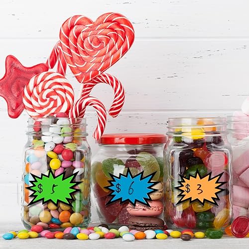 Miniatura 6 de Yeaqee 240 calcomanías de precio de venta de garaje de 3.62 x 2.52 pulgadas, calcomanías de precios de venta de patio con espacio para escribir