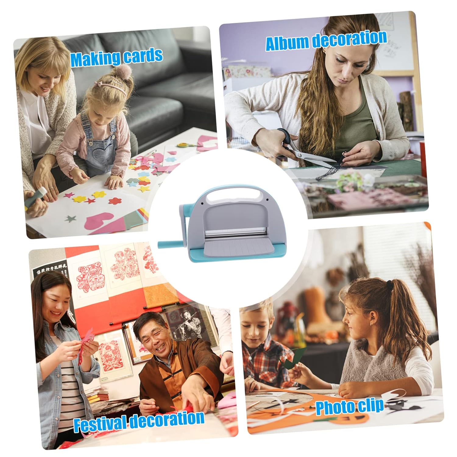 DOITOOL DIY Paper Punch Machine Manual Die Cutting Embossing Machine for Scrapbooking