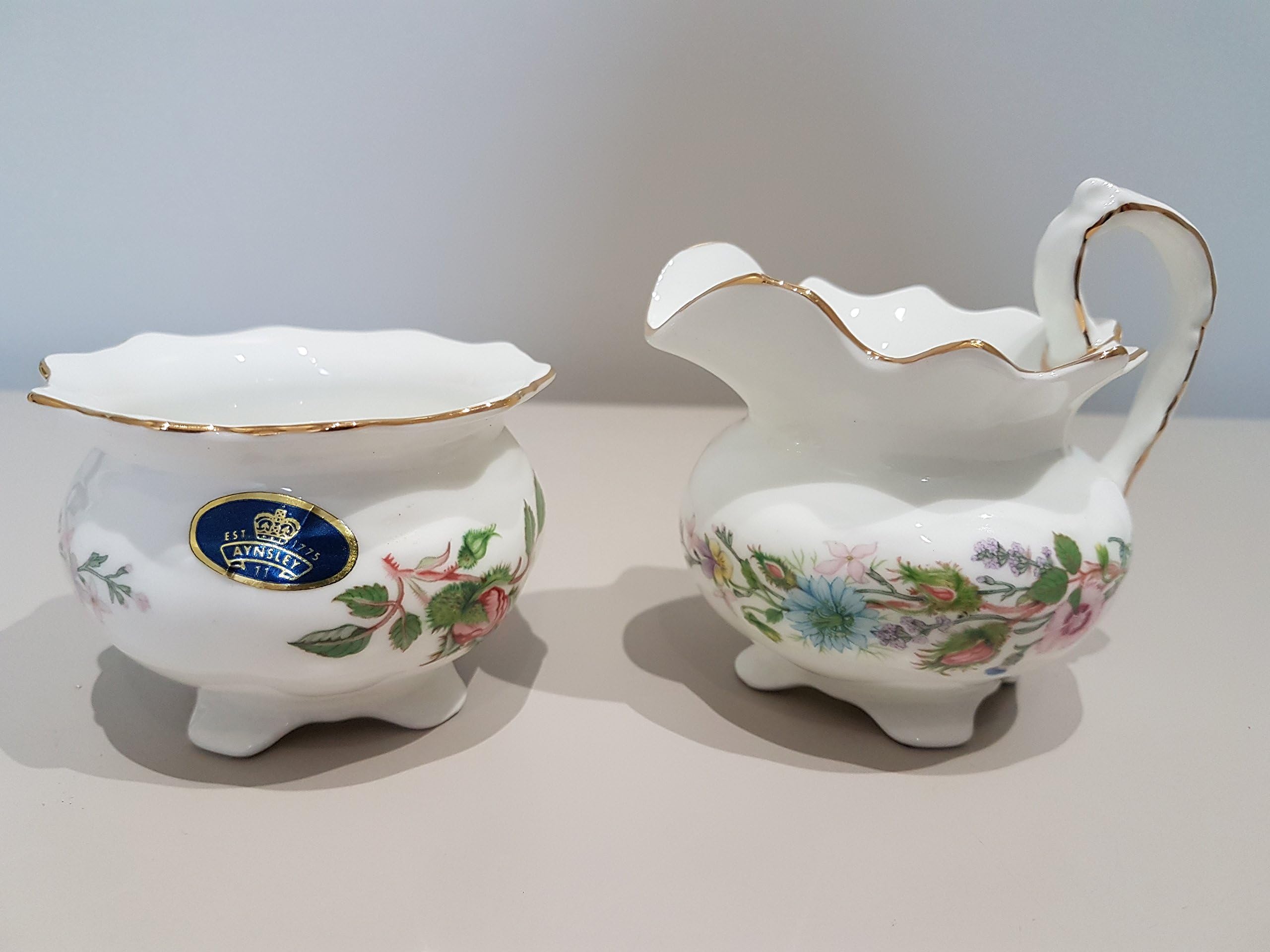 Wild Tudor Milk/ Creamer Jug & Sugar Bowl S/S 2Pcs