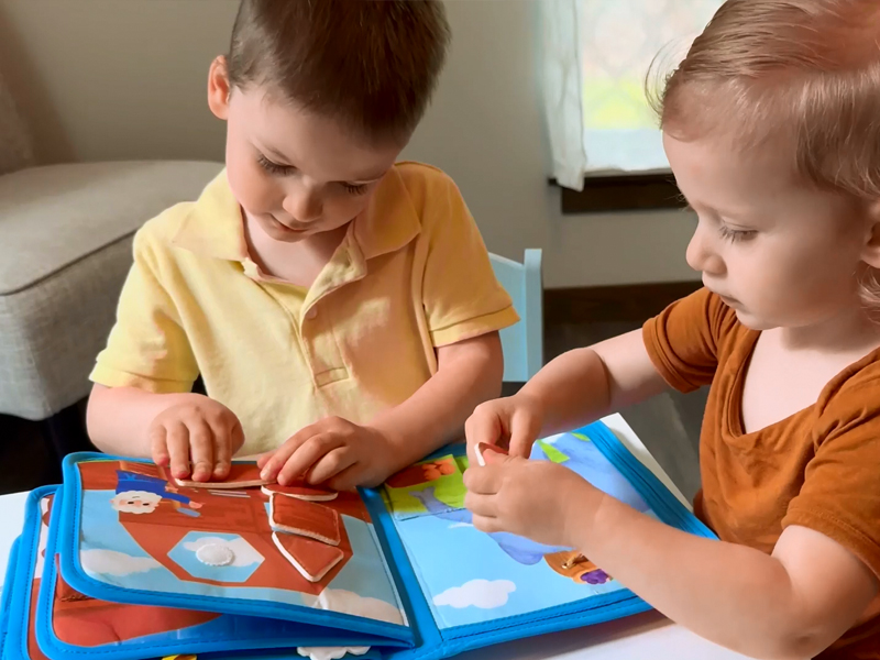 hahaland Noah's Ark Toy Busy Book for Toddlers 1-3 - Baptism Gifts for Boys Girls - Montessori Toys for 1 Year Old, Sensory Early Learning Educational One Year Old Boy Birthday Christian Church Toys