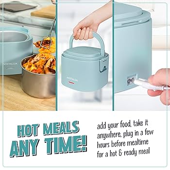 Electric Lunch SPOOL High Bone Muscle他CD Cordless Electric Lunch Box for Adults, Heated Lunch Box