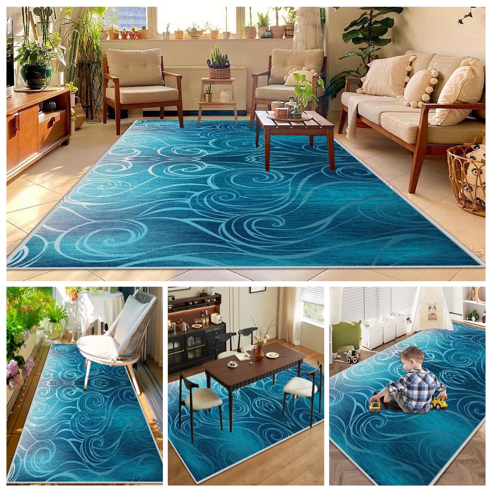 Dywanik kuchenny nadaje się do prania, antypoślizgowy dywanik do kuchni, 100 x 400 cm, mata zatrzymująca brud, dywan na korytarz, chodnik kuchenny, chłonny dywanik do wnętrz, salonu, korytarza