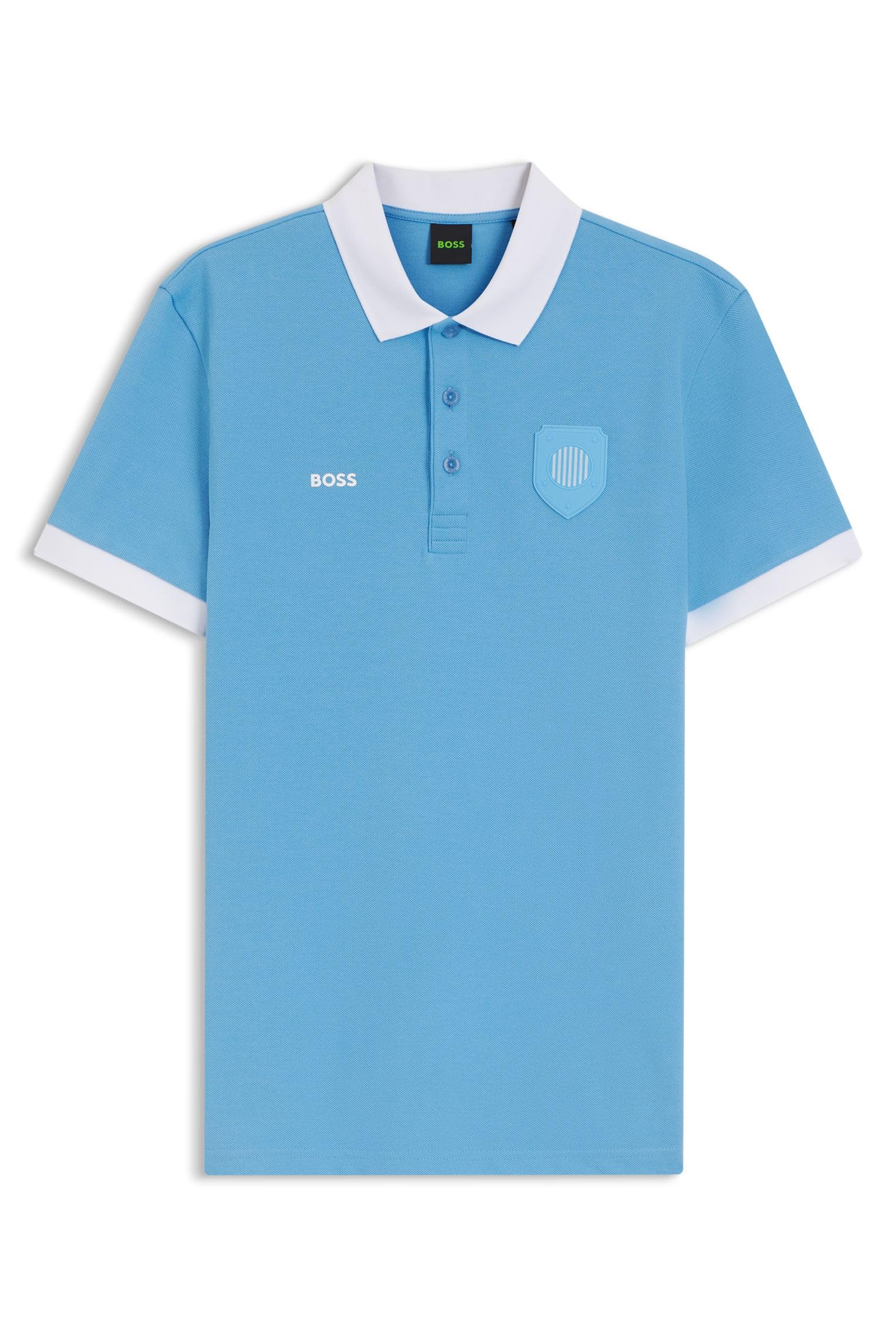 BOSS Mens PL BB BC Lux Paddy Paddy Polo Shirt with Country Flag