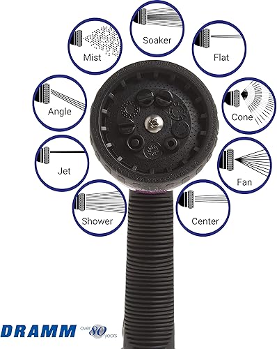 Miniatura 3 de Dramm boquilla rociadora revolver de 9 modos, Anaranjado