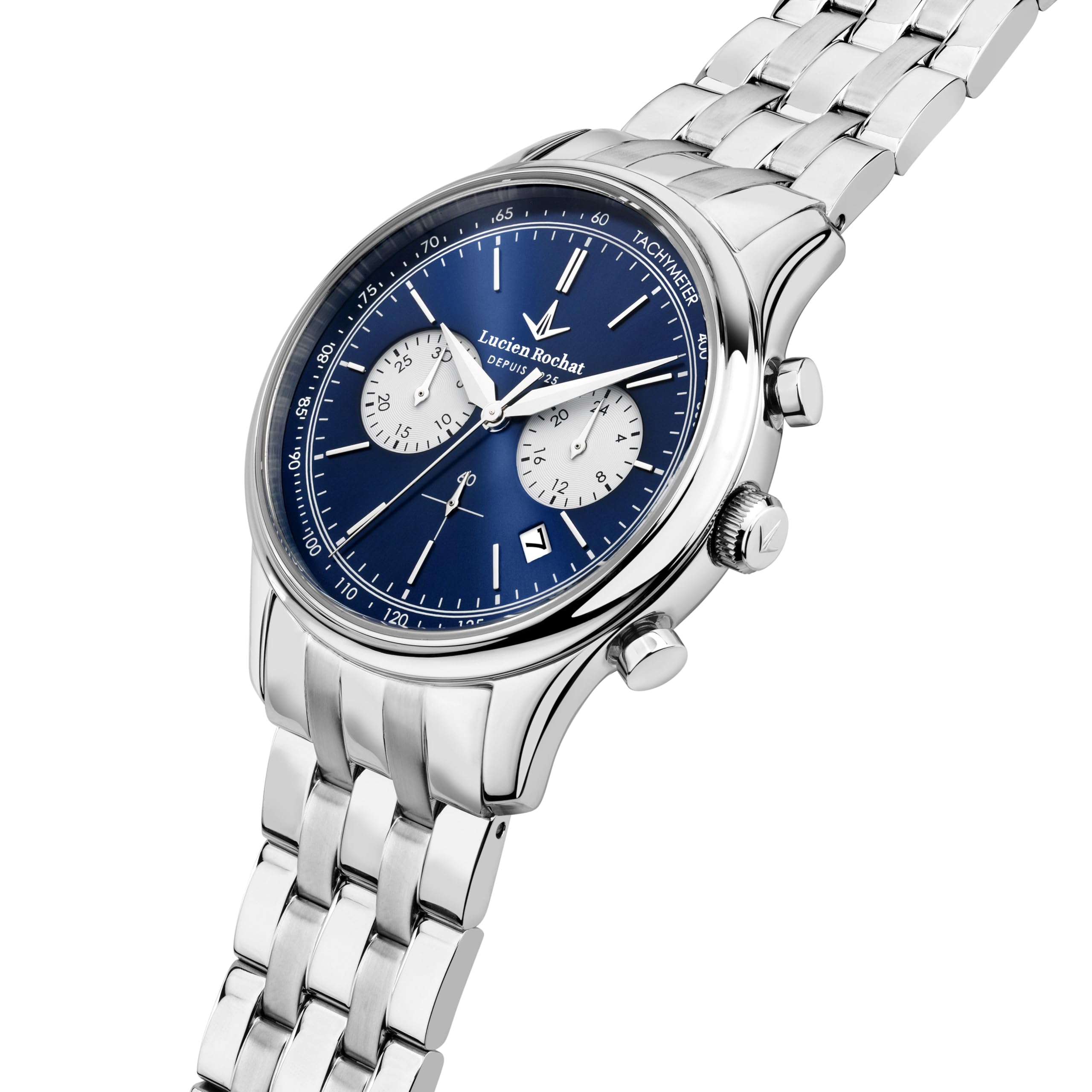 LUCIEN ROCHAT Orologio Uomo, Cronografo, Analogico, 41 mm, Collezione MONTREUX, Quadrante Blu - R0473615004