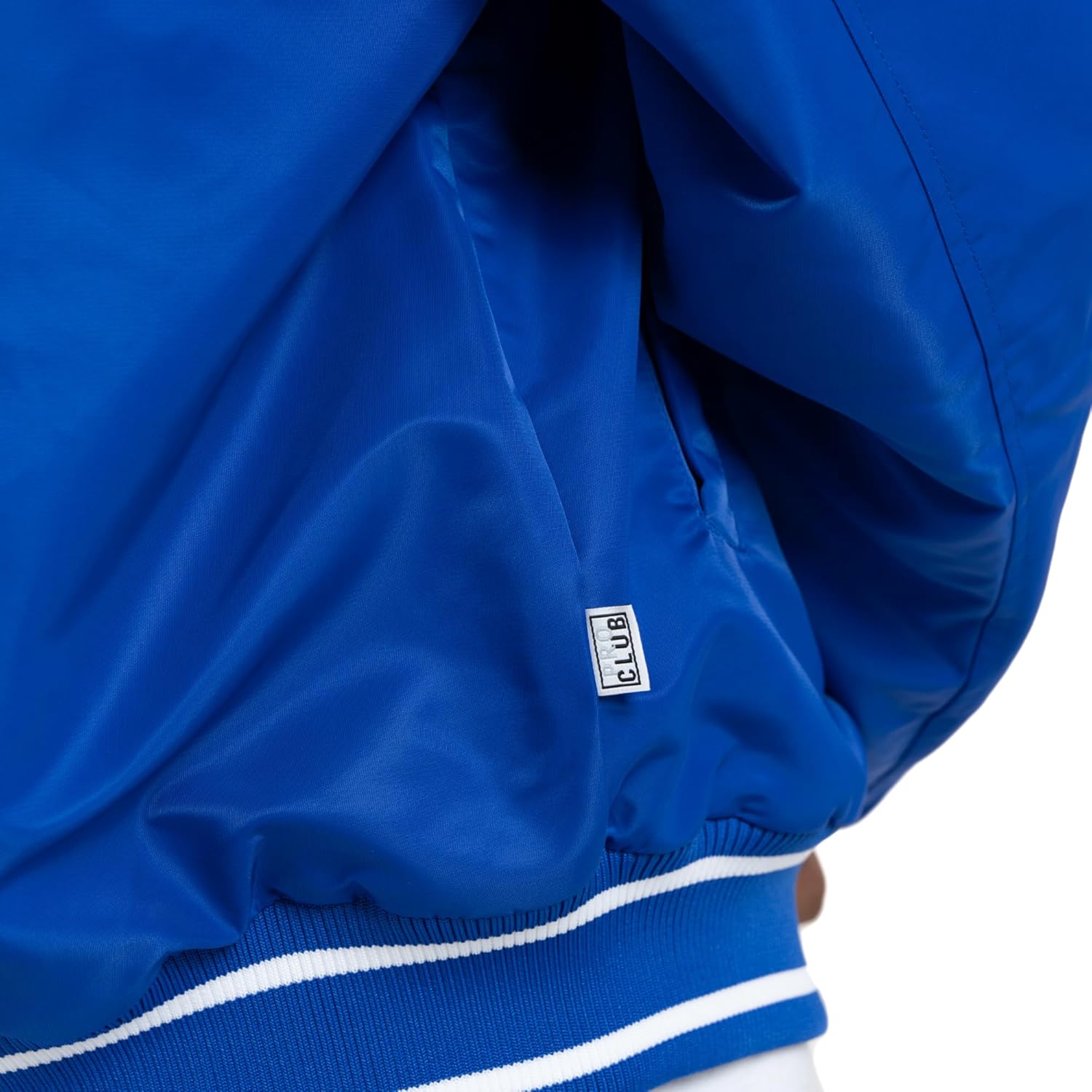 Pro Club Men's Comfort Wide Satin Baseball Varsity Jacket