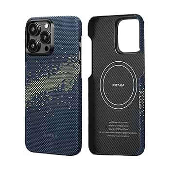 PITAKA iPhone 15 Pro 用 ケース MagSafe対応 紅白藍 PITAKA iPhone 15 Pro 用 ケース MagSafe対応 紅白藍