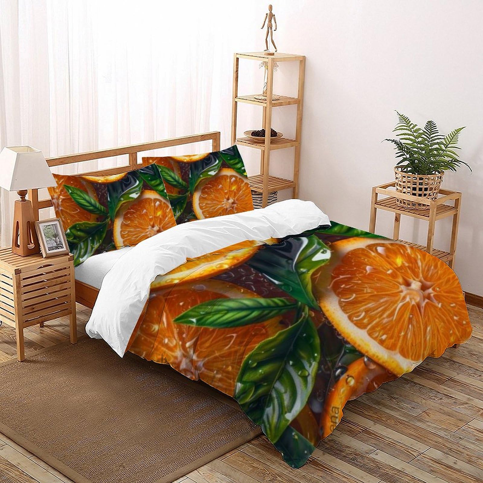 Housse de couette super king microfibre imprimé 3d avec taies d'oreiller