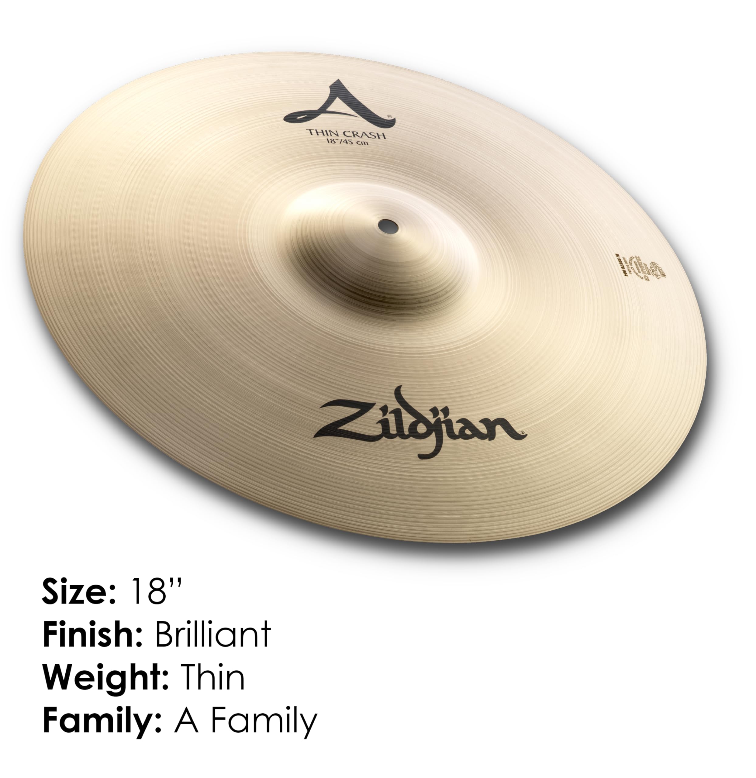 ZILDJIAN A0224 A Platillo A 18" thin crash