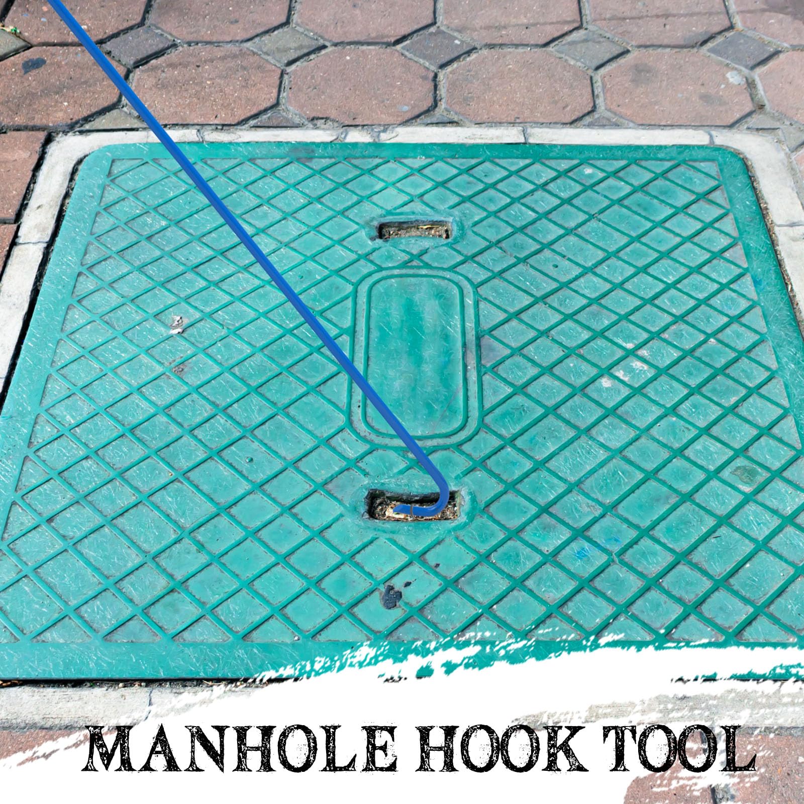 Heavy Duty Manhole Cover Hook - 30 Inch Lifting Tool -6