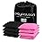 Play Platoon Weather Resistant Cornhole Bags - Set of 8 Regulation Corn Hole - Pink & Black - Durable Duck Cloth Corn Hole for Tossing Game, Includes Tote Bag