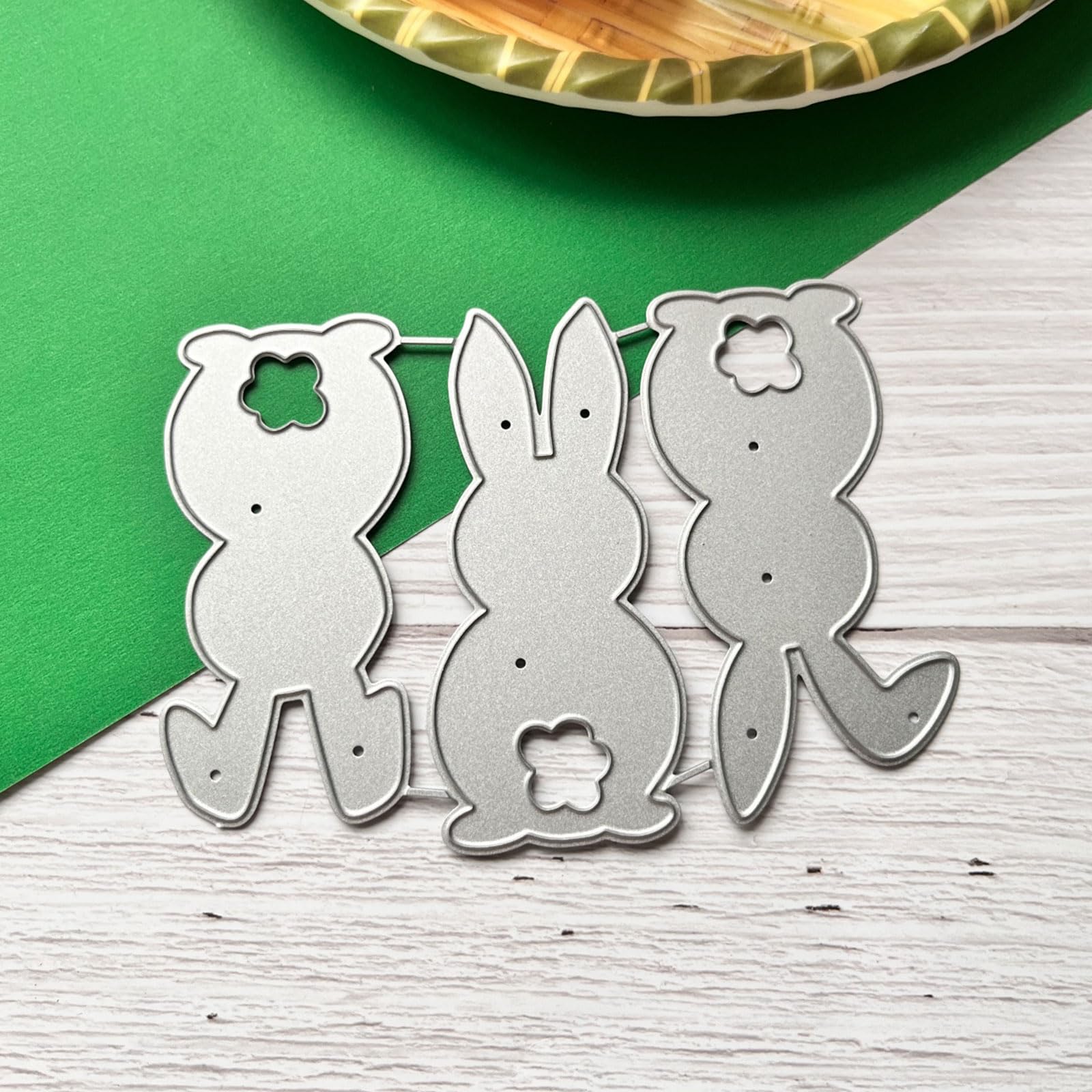 Fustella Metallo Coniglio Pasquale - Per Scrapbooking E Biglietti Fai Da Te | 11x7.8cm In Acciaio Carbonio - Foto 13
