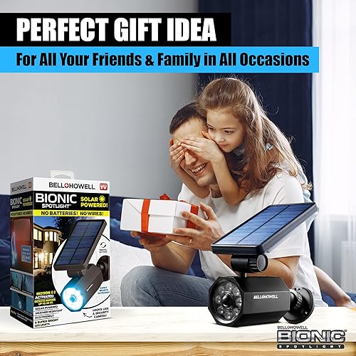 Miniatura 8 de Bell+Howell Bionic - Foco LED solar con sensor de movimiento de 25 pies, resistente al agua, resistente a las heladas, iluminación exterior como se