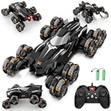 Remote Control Car&comma; 2&period;4Ghz 8WD Rc Stunt Car with Automatic Demonstration&comma; 360° Spins&comma; Music and LED Lights&comma; Remote Control Cars for Boys 4 5 6 7 8-12&comma; Christmas Birthday Gifts Toys for Boys