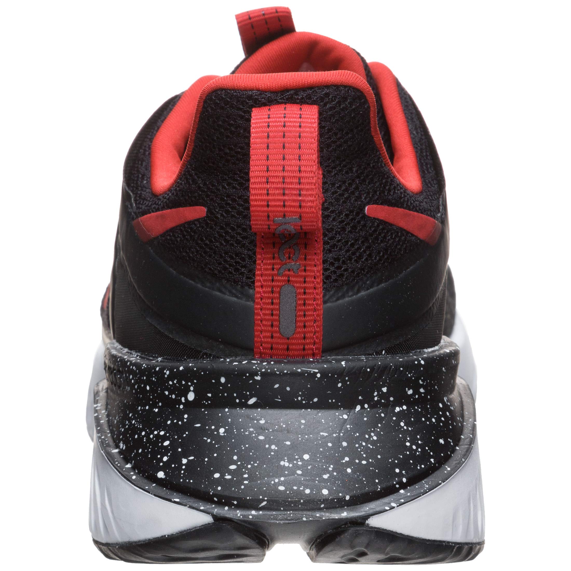 Nike Mens Legend React 2 Black/Black-University Red-White Size 9.5