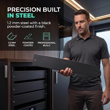 ynVISION.DESIGN 2U Rack Blank Panels for 19 Server and AV Racks, 5 Pack