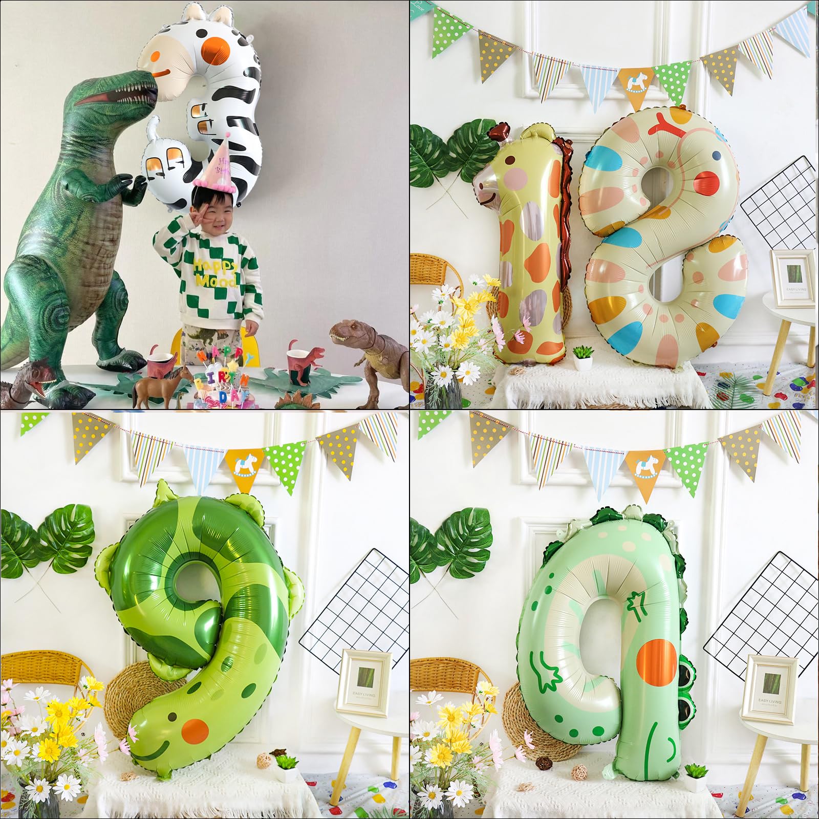 ☆動物風船 40インチ 誕生日 バルーン　「４」 Amazon | Sekat 数字 バルーン 40インチ 動物 ナンバーバルーン 誕生日