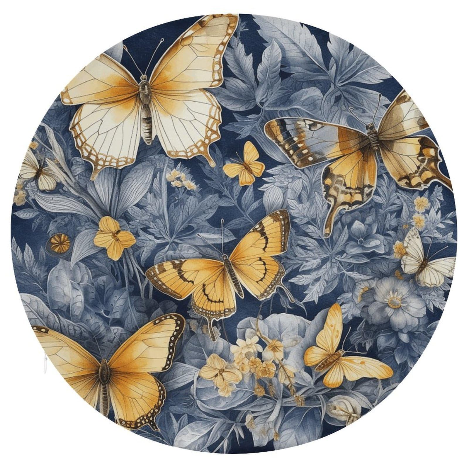 Adfgyerh Style Several Species Of Butterflies Cushion Memory Foam Pillow Core，Seat Cushion Detachable Design，Chair Cushions Suitable For All Seasons, And Can Be Used In Offices, Dining Rooms, Homes, And Other Setti