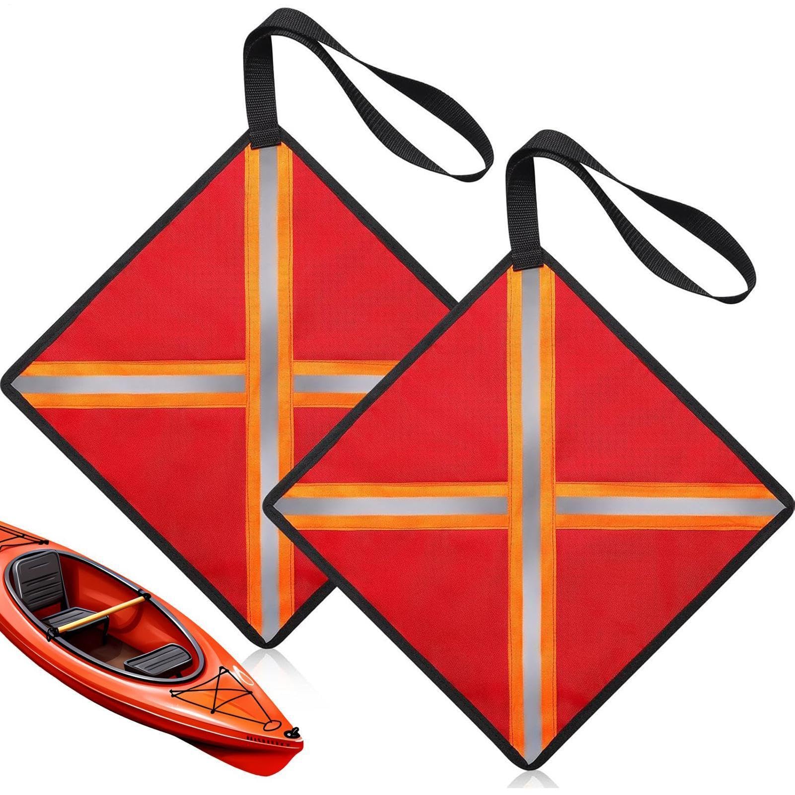 Soporte de advertencia de canoa y bandera para esquí acuático reflectante