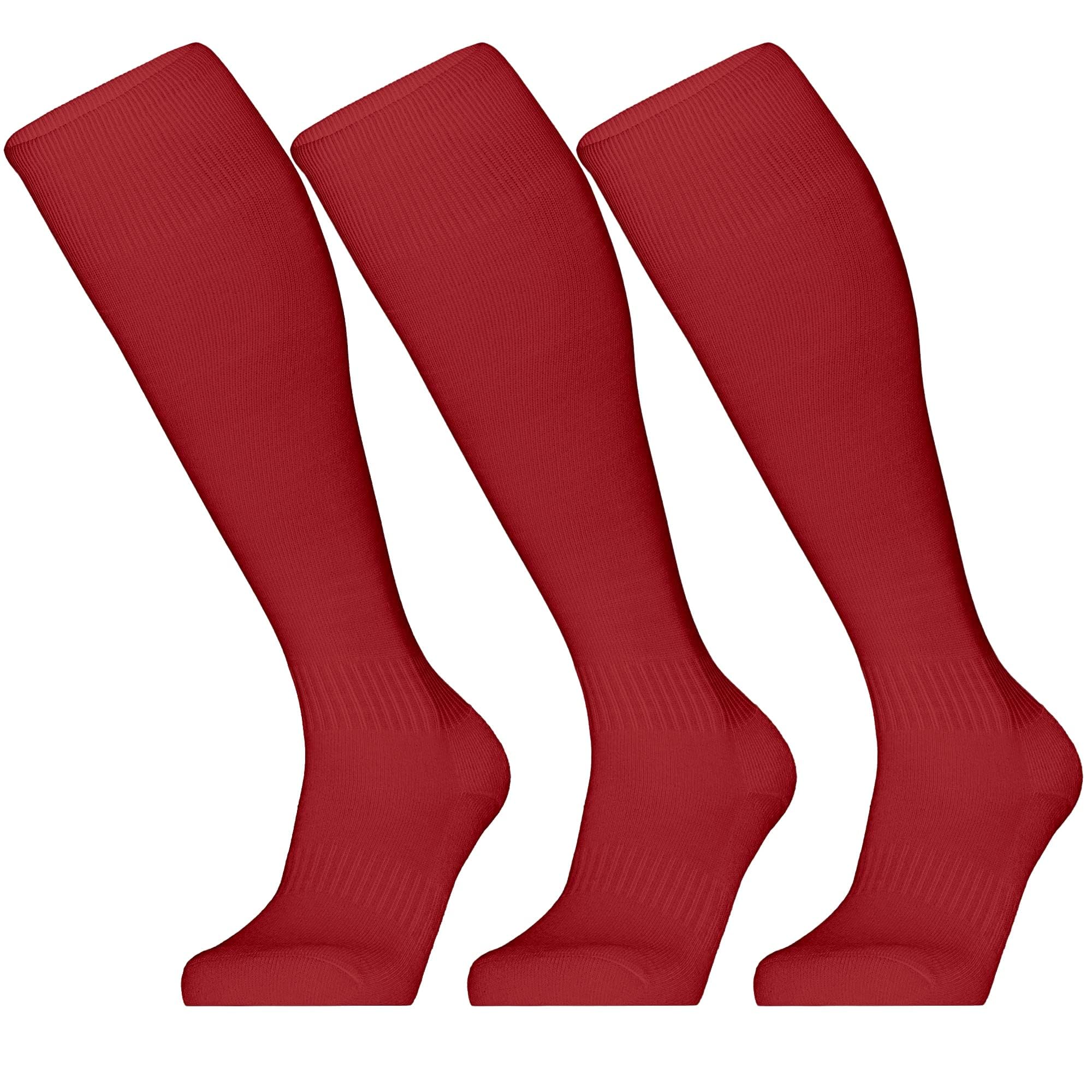 GRAPMKTG 3 Pack Softball Soccer Socks Baseball Football Socks for Youth Men and Women