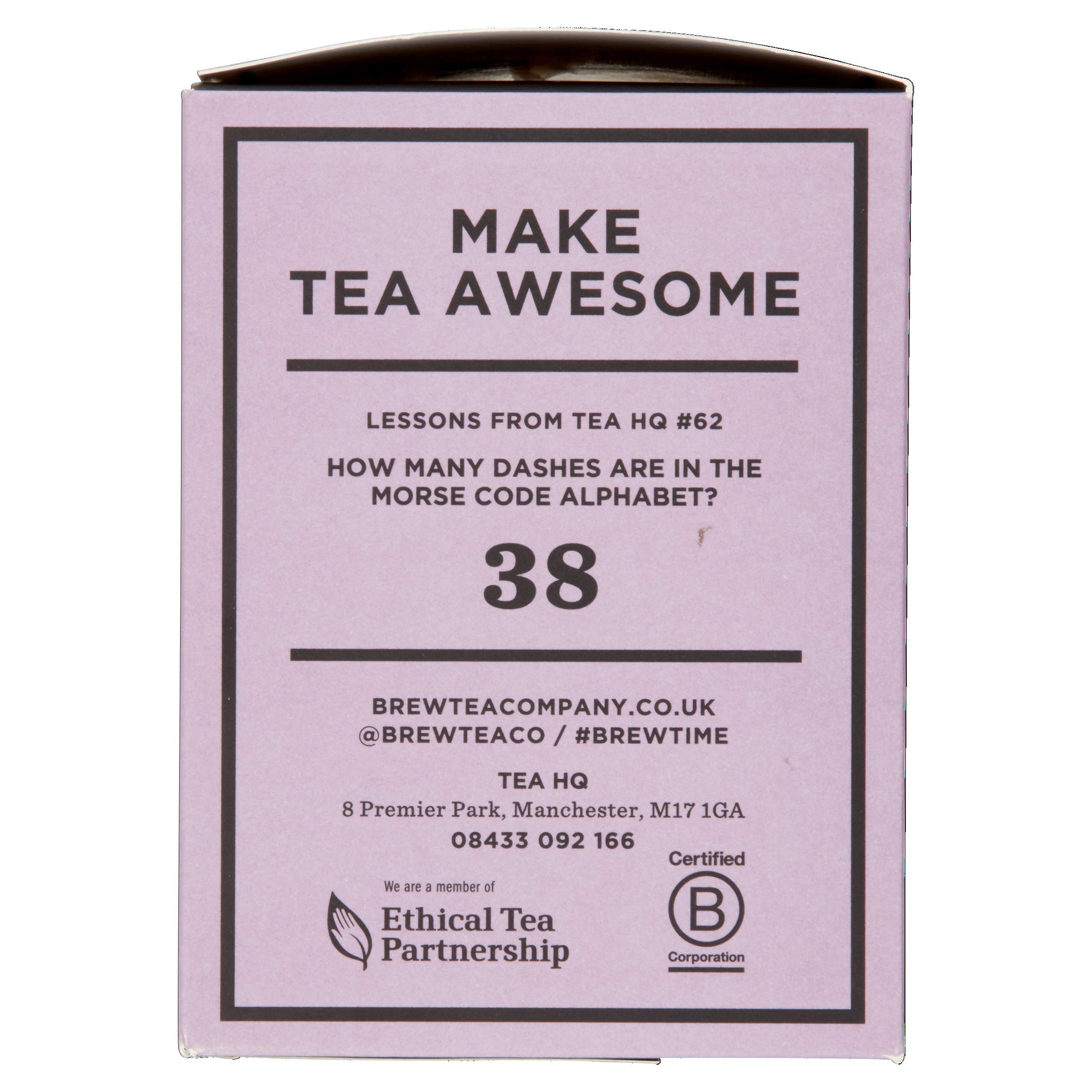Brew Tea Co Earl Grey - Confezione da 6 bustine di tè da 40 pezzi, colore: Grigio