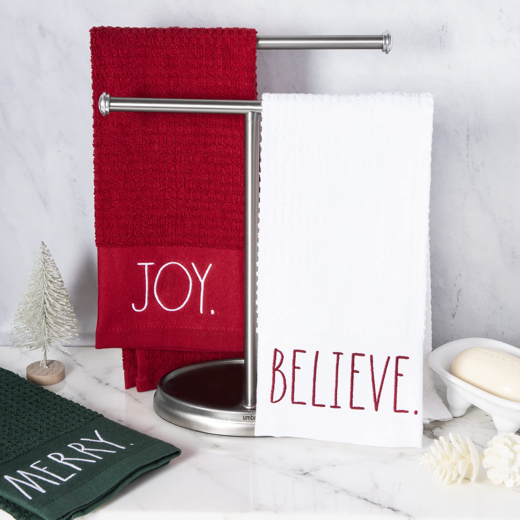 Amazon.com: Rae Dunn Set of Hand Towels for Kitchen and Bathroom  display picture 1