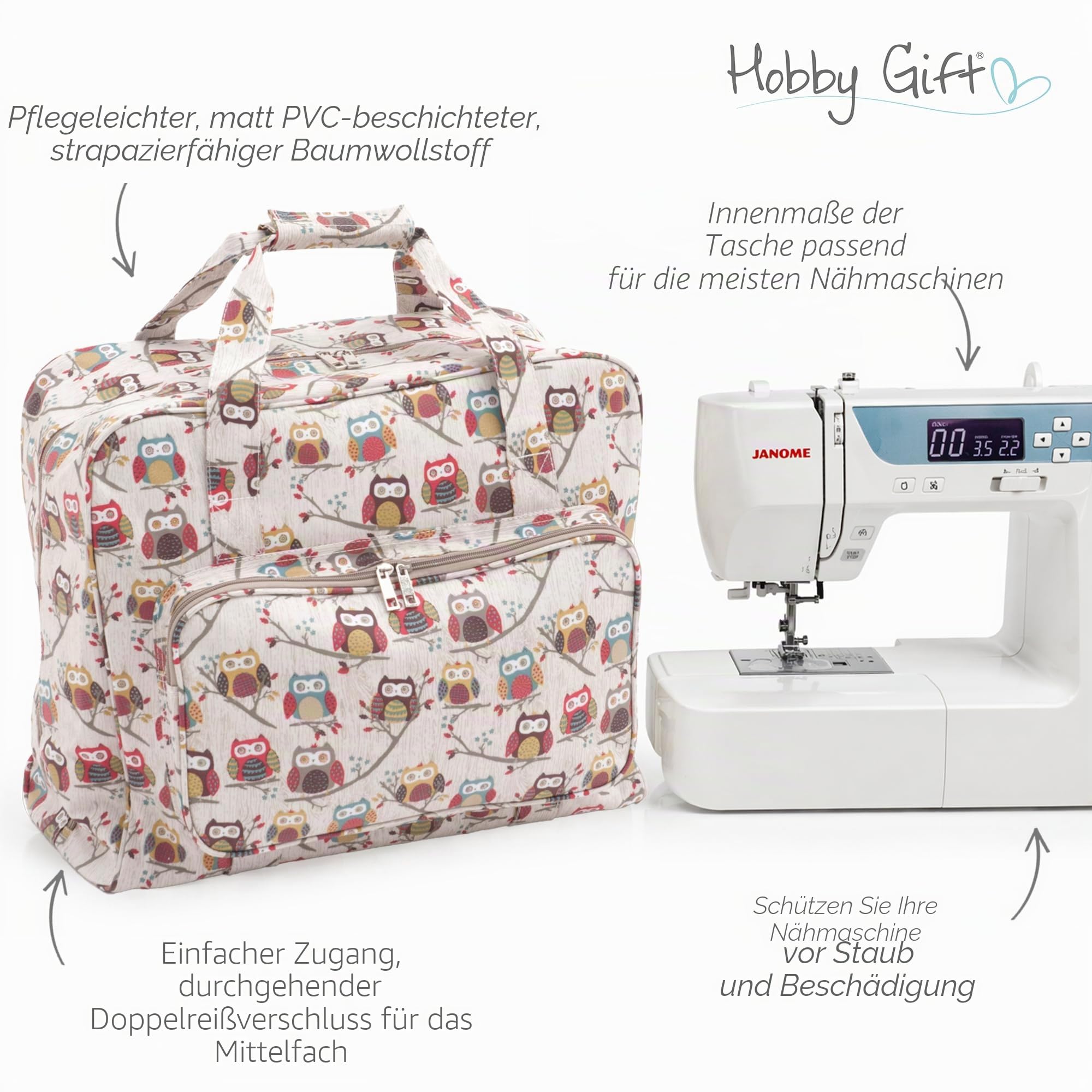 Nähmaschinentasche von Hobbygift, sortiert, Einheitsgröße