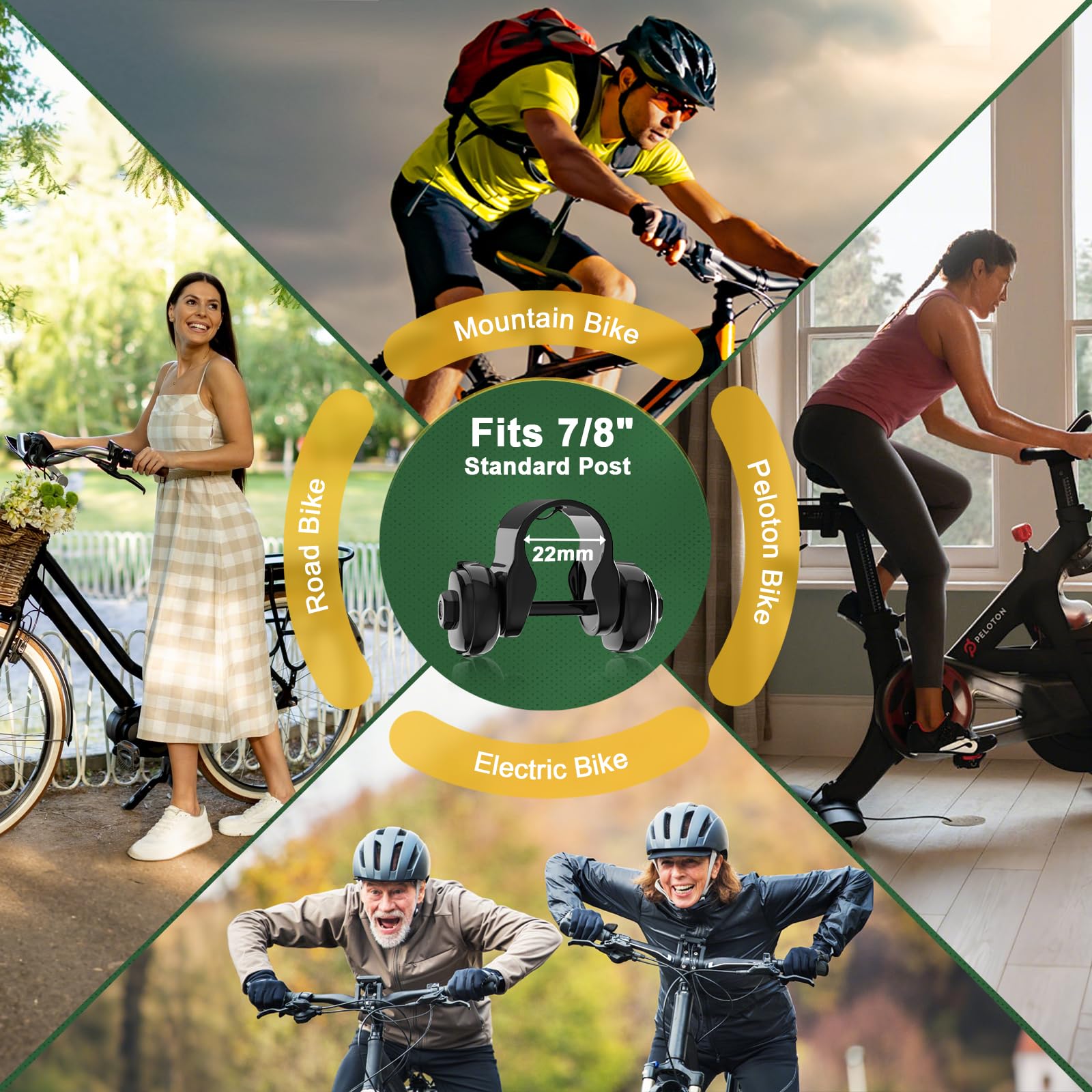 Cojín de asiento de bicicleta de gran tamaño sin nariz, cómodo asiento de bicicleta para hombres y mujeres, sillín de bicicleta extra ancho compatible con Peloton, bicicleta eléctrica